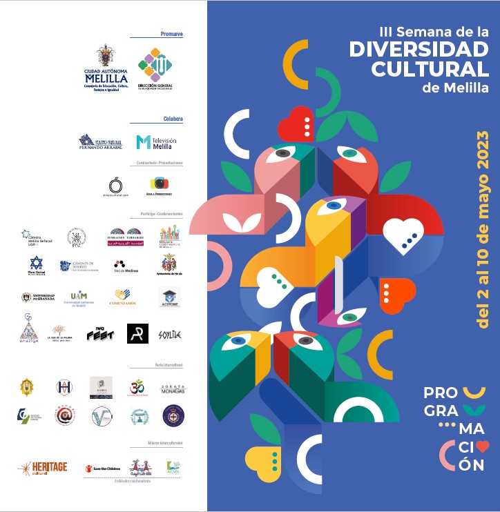 Portada del Programa de la III Semana de la Diversidad Cultural de Melilla