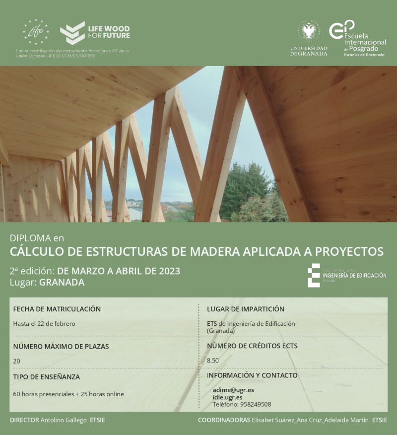 DIPLOMA Cálculo de Estructuras de Madera DIPLOMA Cálculo de Estructuras de Madera