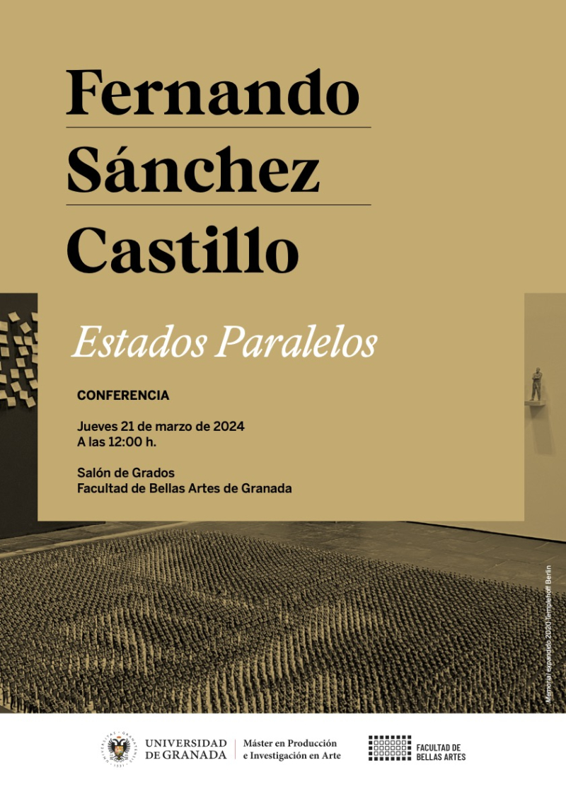 Cartel de la conferencia de Fernando Sánchez Castillo Cartel de la conferencia de Fernando Sánchez Castillo