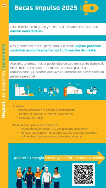 Becas impulso cartel informativo