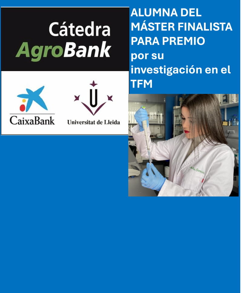 Noticia estudiante seleccionada para premio por su TFM