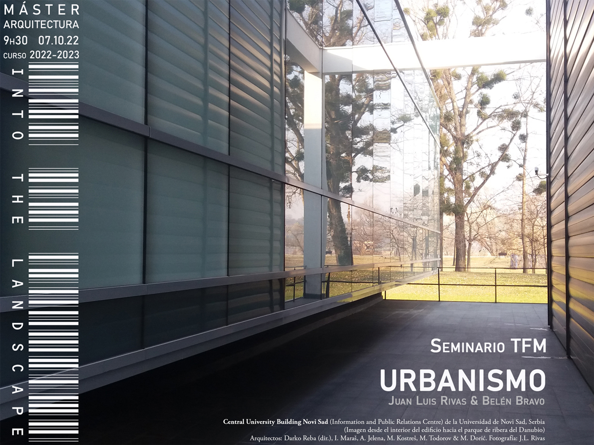cartel del seminario de urbanismo a curso 2022-2023