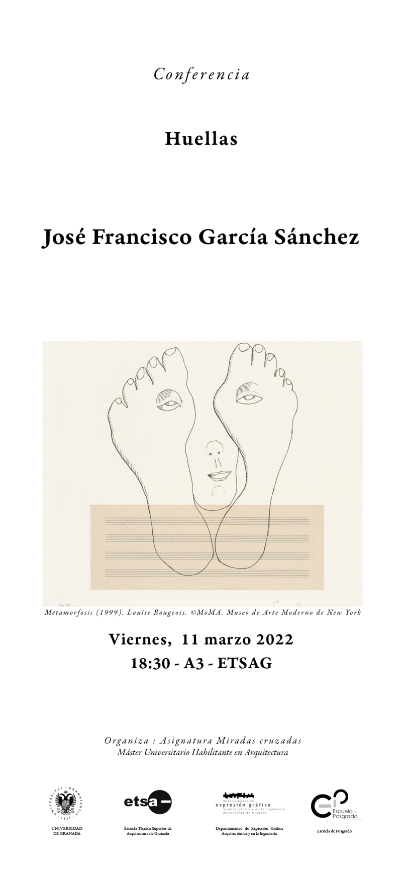 Cartel de la Conferencia de José Francisco García Sánchez