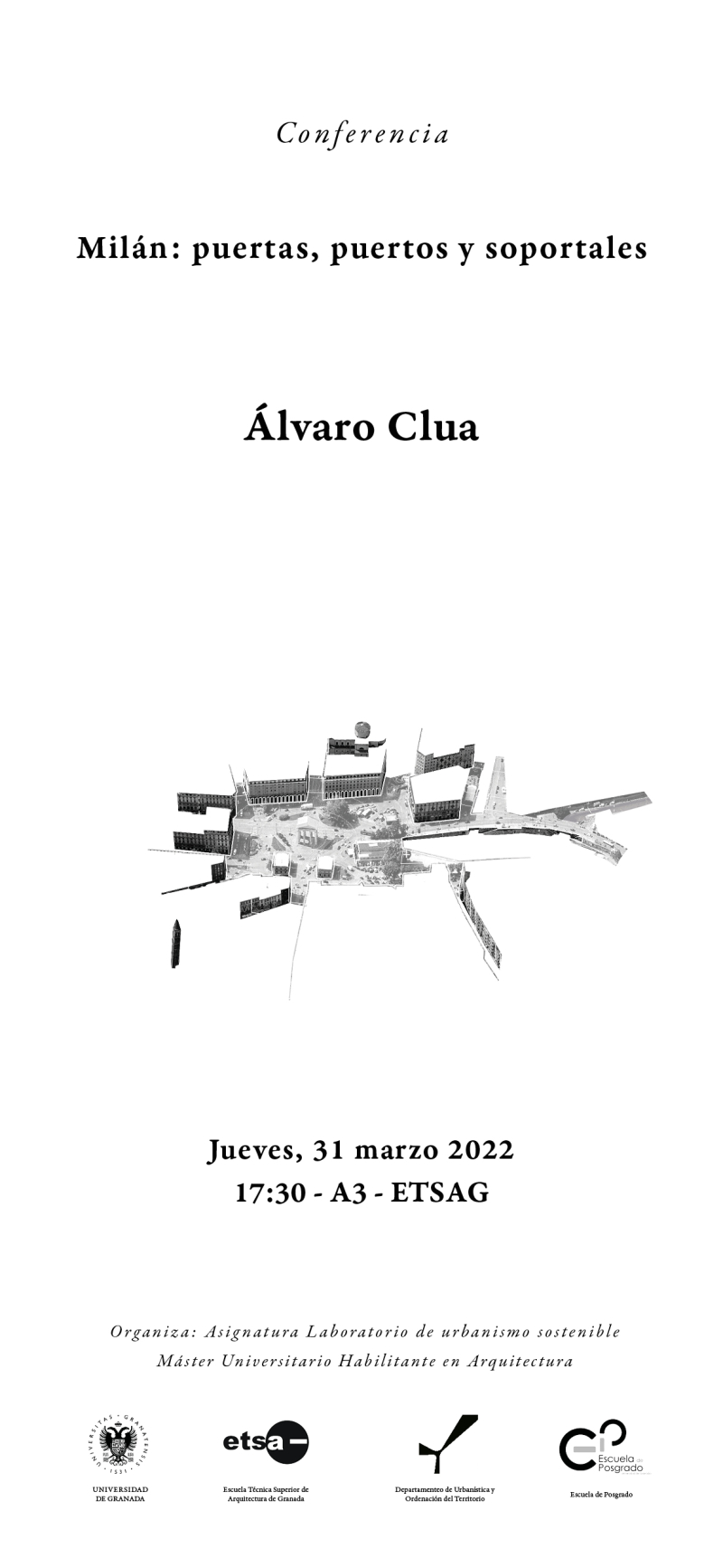 Cartel de la conferencia de Álvaro Clua