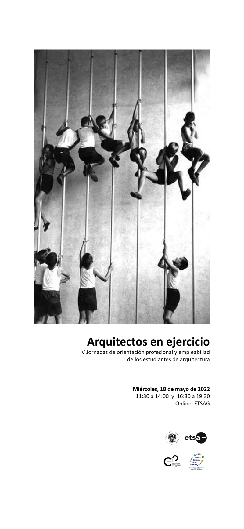 Cartel de las V Jornadas Arquitectos en ejercicio