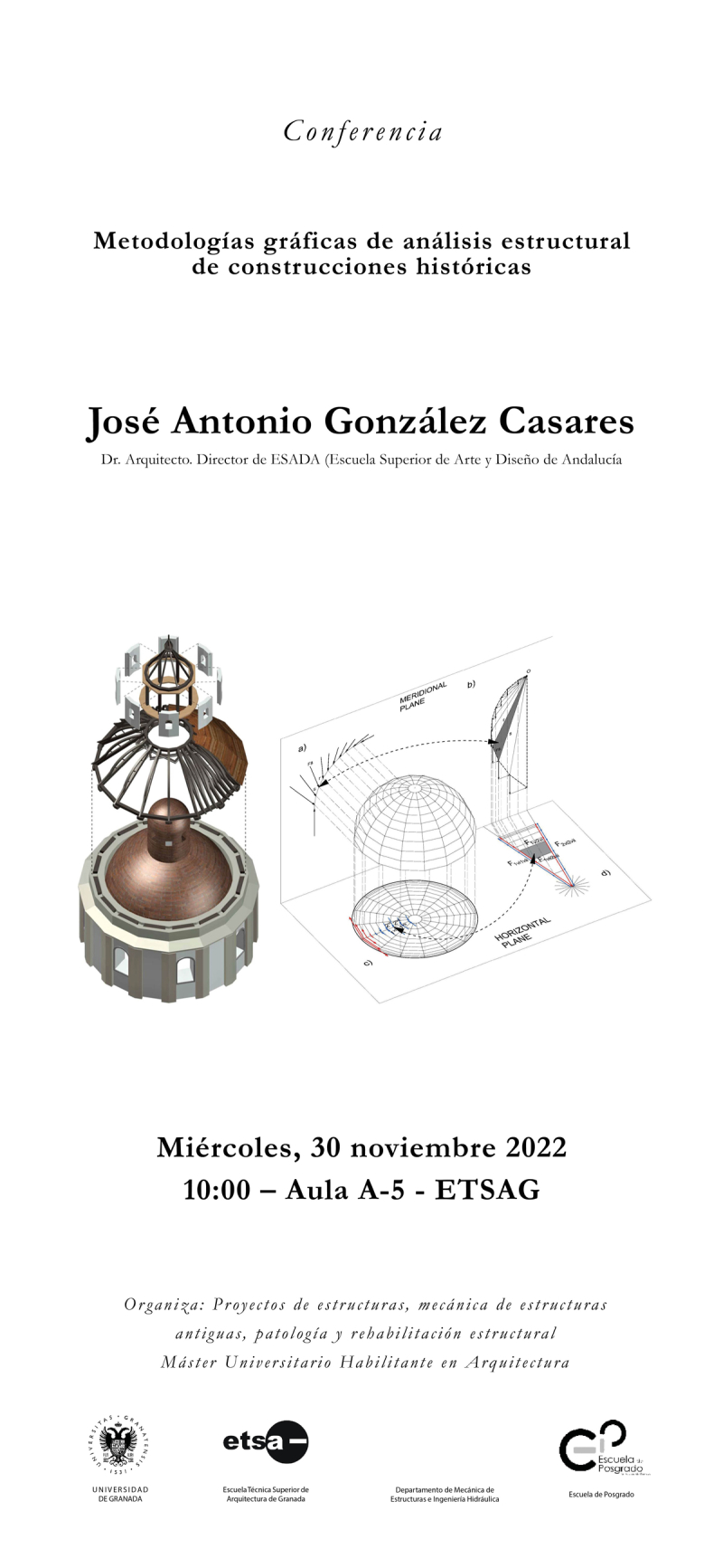 Cartel de la Conferencia de José Antonio González Casares