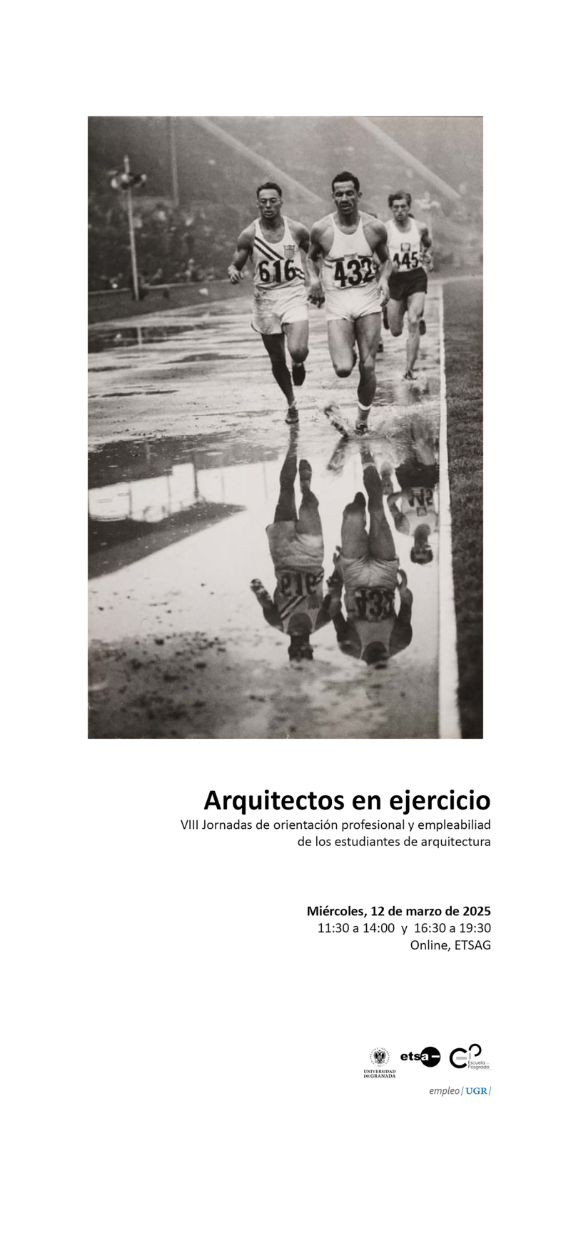Cartel de las VIII Jornadas Arquitectos en ejercicio