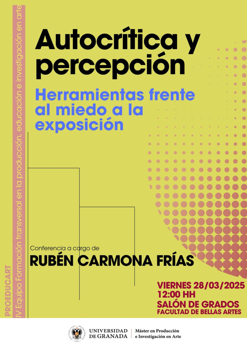 Cartel Autocrítica y percepción Cartel Autocrítica y percepcion