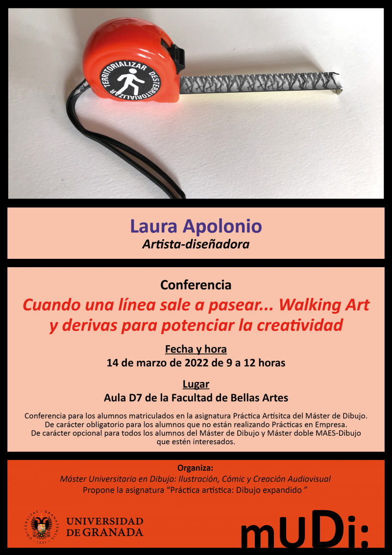 Cartel conferencia Laura Apolonio