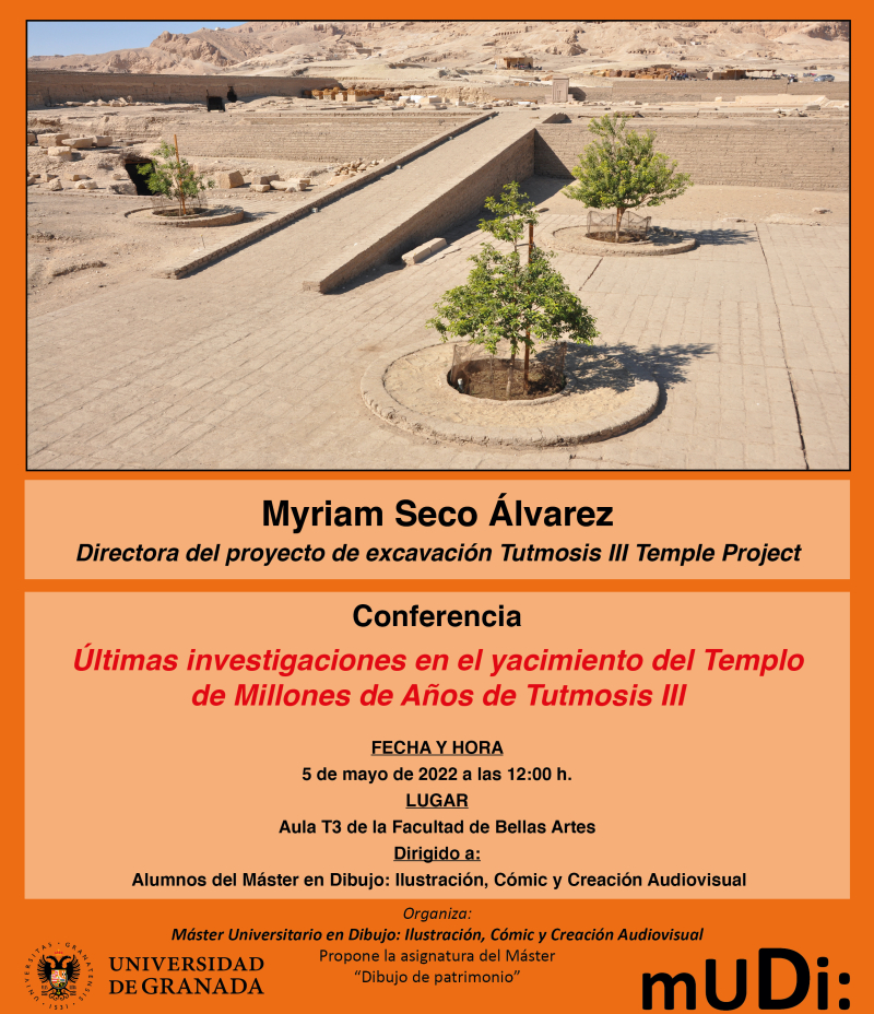 Cartel conferencia Myriam