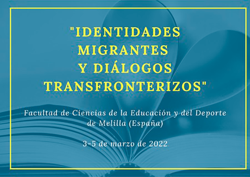 Congreso "Identidades migrantes y diálogos transfronterizos" Baner informativo del Congreso