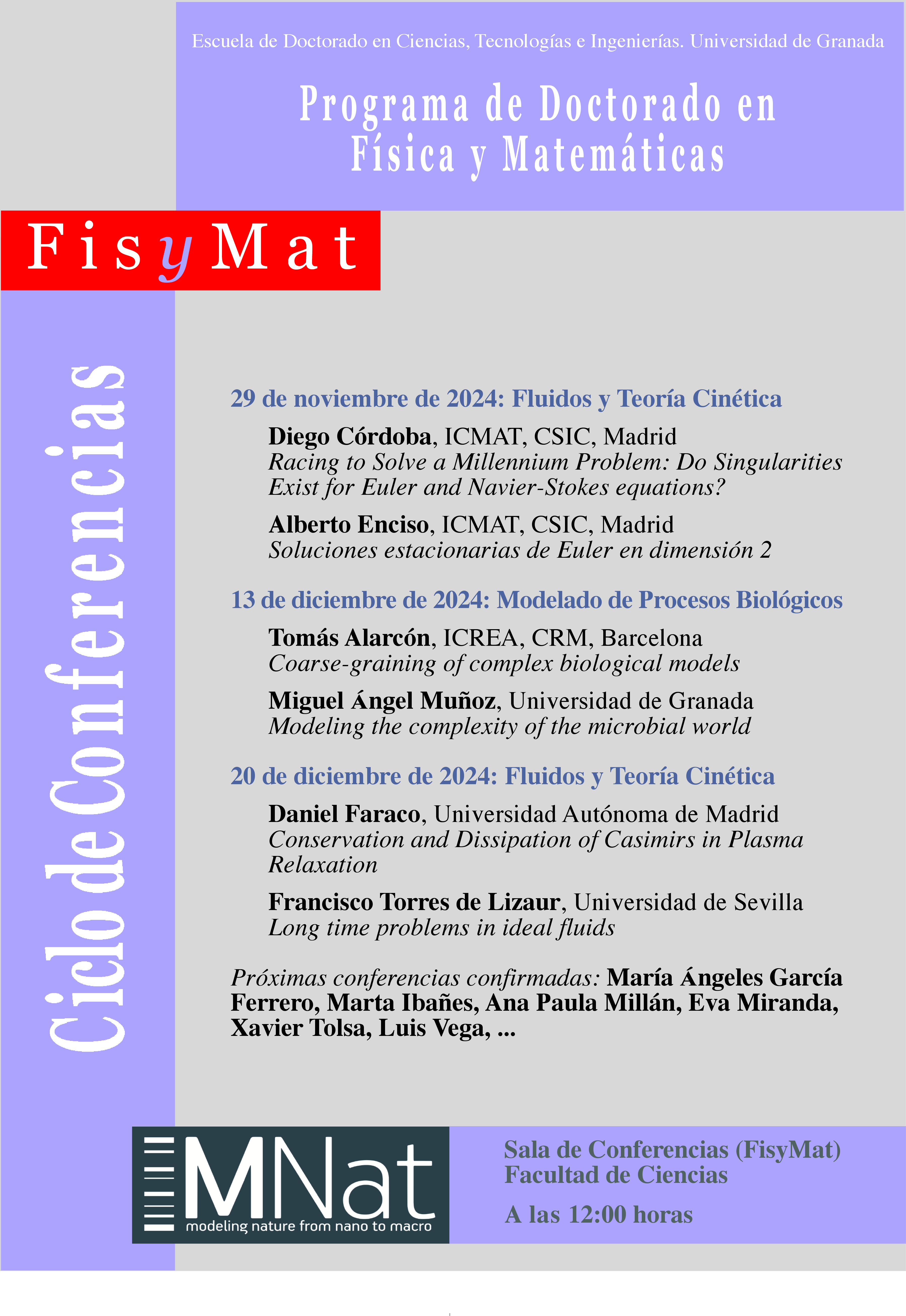 Cartel ciclo de conferencias 