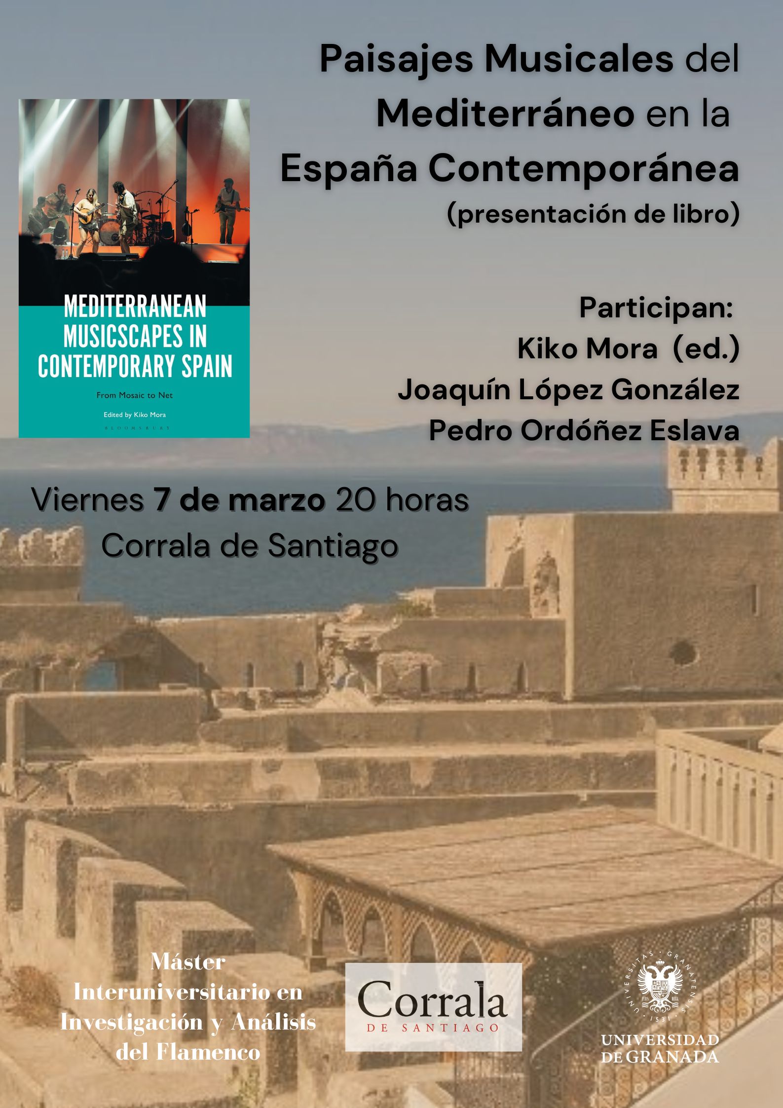 Cartel Conferencia presentación Kiko Mora 