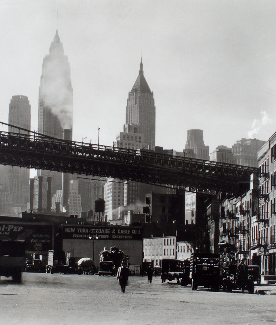 Imagen que muestra Nueva York en la primera mitad del siglo veinte