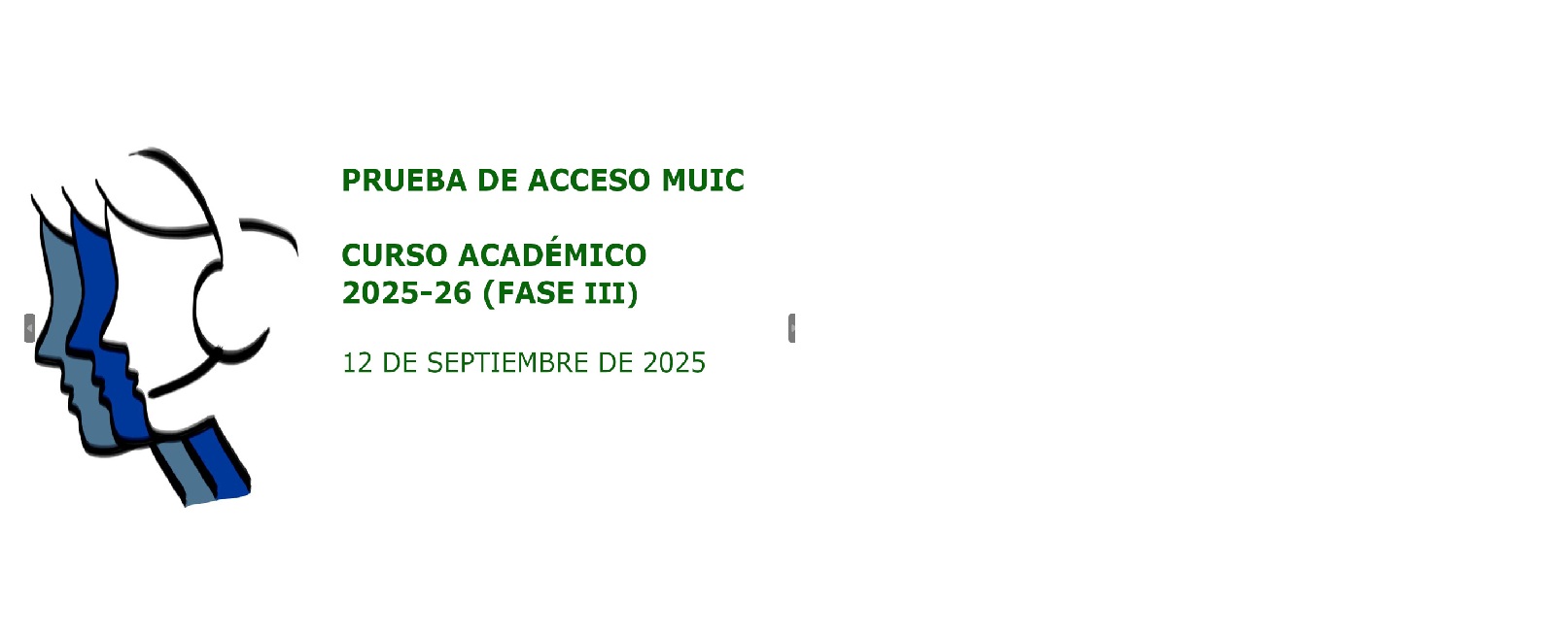 Prueba de Acceso MUIC septiembre 2025