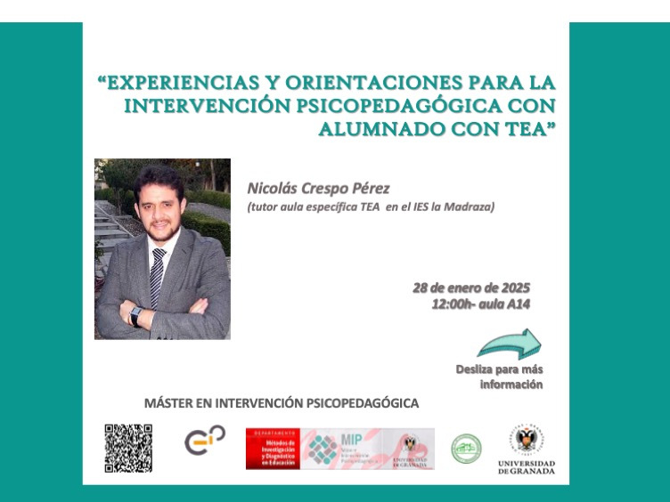 EXPERIENCIAS Y ORIENTACIONES PARA LA INTERVENCIÓN PSICOPEDAGÓGICA CON ALUMNADO CON TEA EXPERIENCIAS Y ORIENTACIONES PARA LA INTERVENCIÓN PSICOPEDAGÓGICA CON ALUMNADO CON TEA