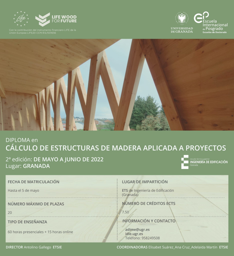 Diploma Cálculo Estructuras Madera Diploma Cálculo Estructuras Madera