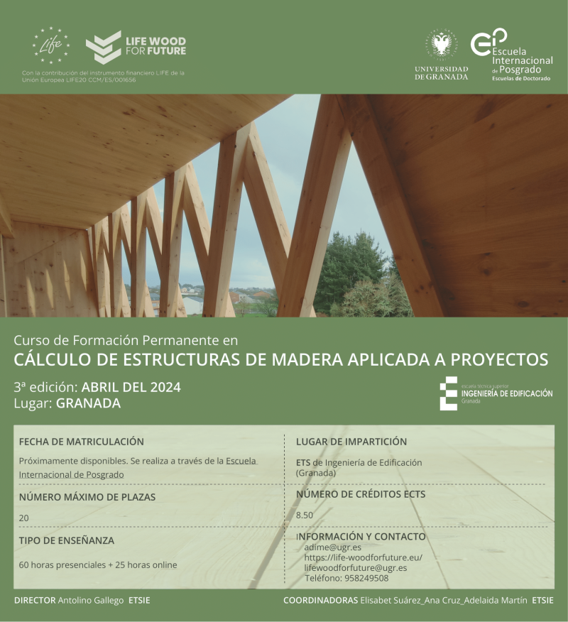 Curso Cálculo de Estructuras de Madera Aplicada a Proyectos Curso Cálculo de Estructuras de Madera Aplicada a Proyectos