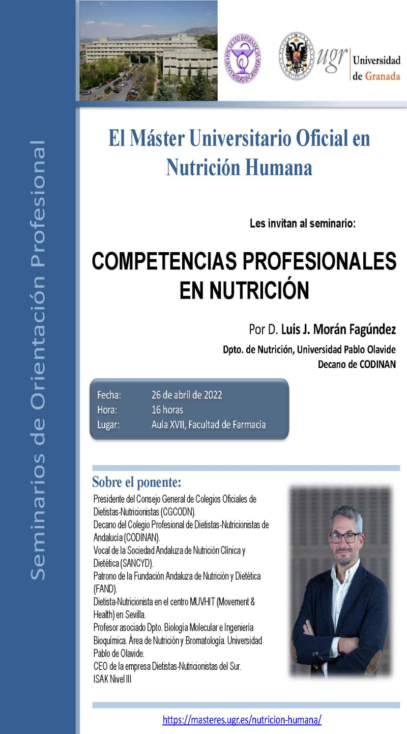Seminario COMPETENCIAS PROFESIONALES EN NUTRICIÓN