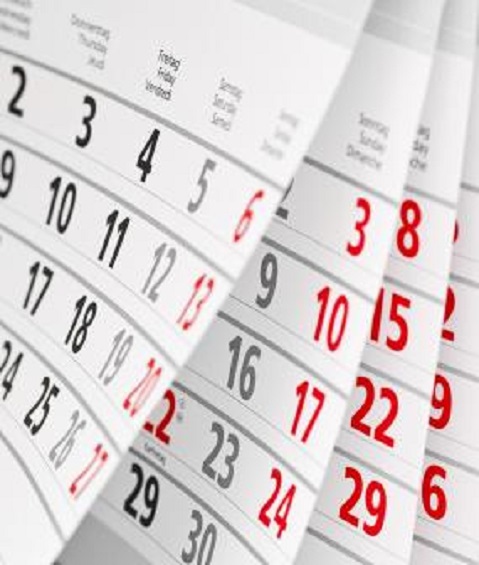 Calendario y horarios