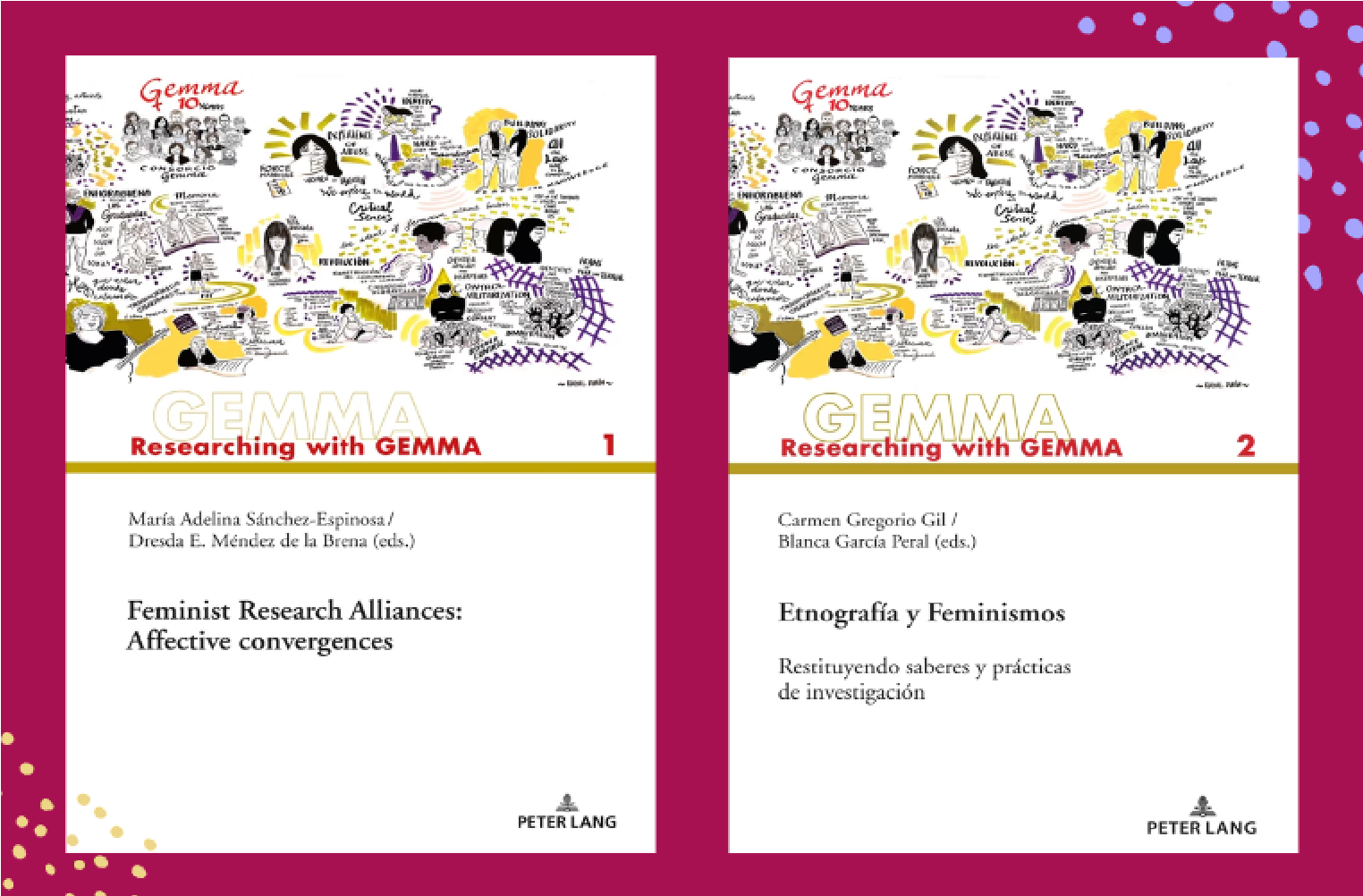  portada de los libros affective convergences and etnografía y feminismo. s